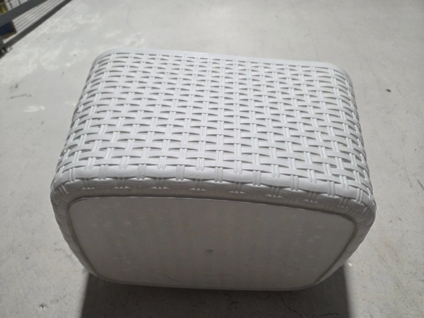 White Storage Basket with Handles - photo 5