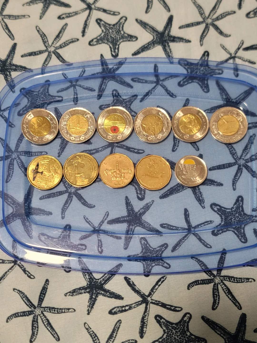 Canadian Coloured  & Engraved Coins