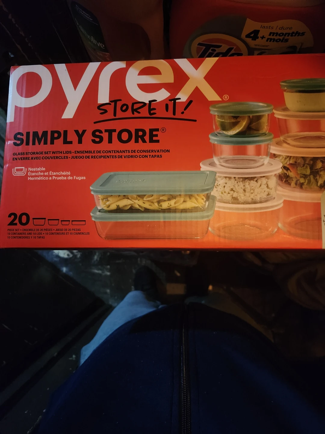 Pyrex Simply Store 20-Piece Glass Storage Set with Lids
