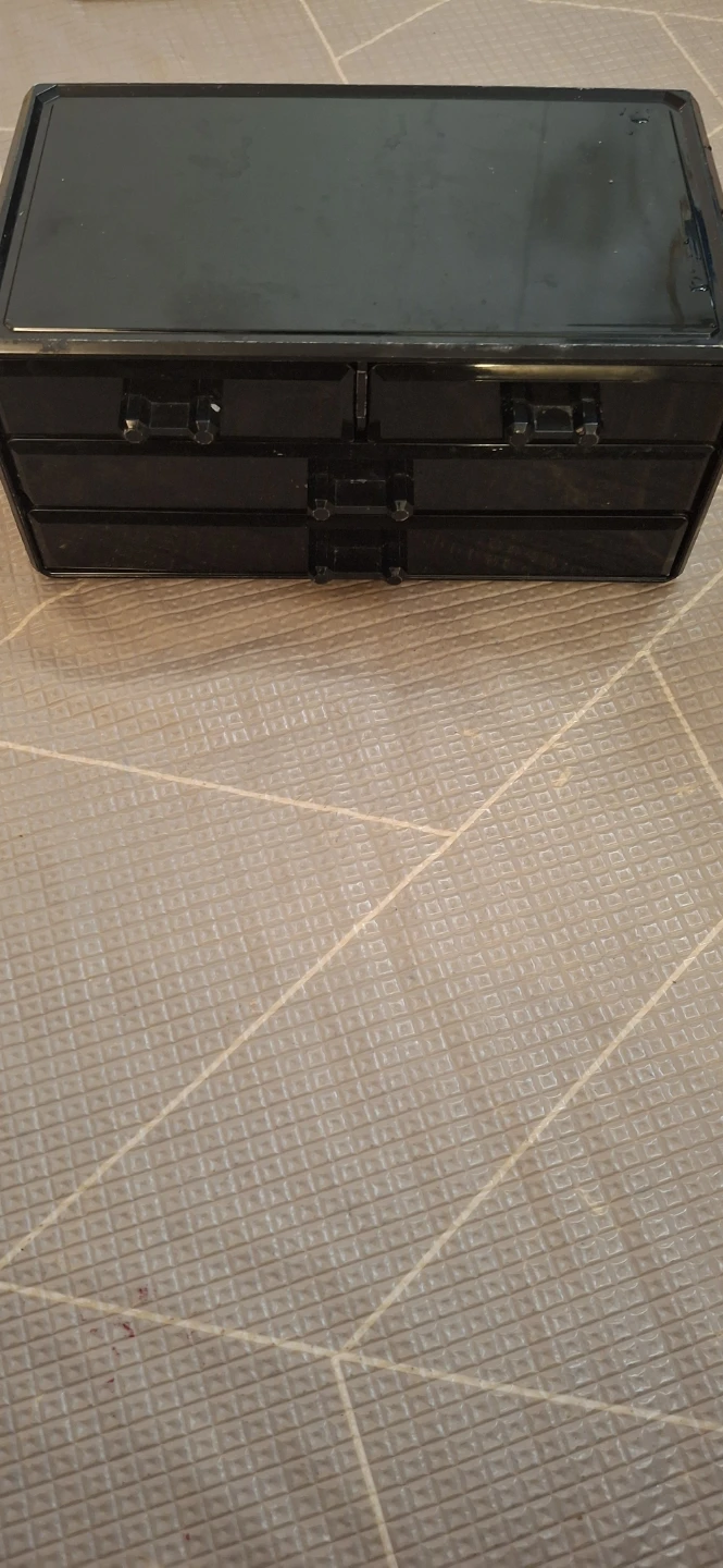 Black desktop storage drawer unit - photo 2