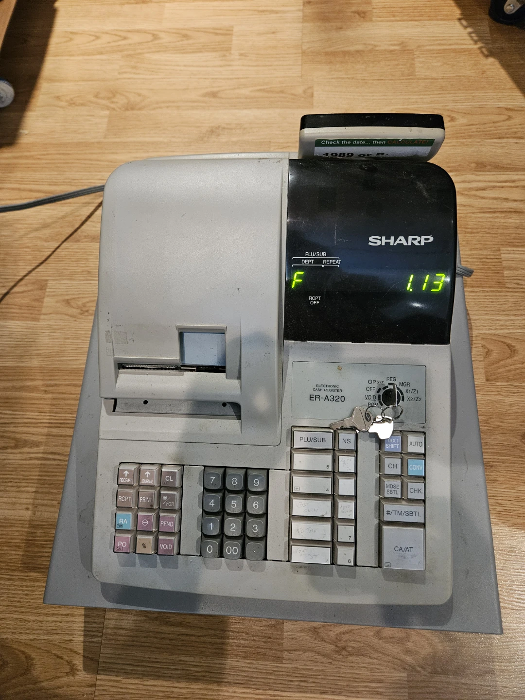 Sharp ER-A320 Electronic Cash Register