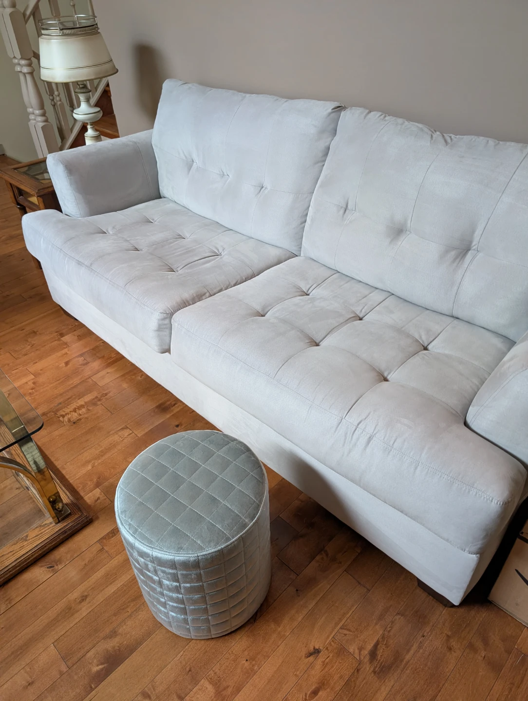 Teal sofa gently used - photo 2