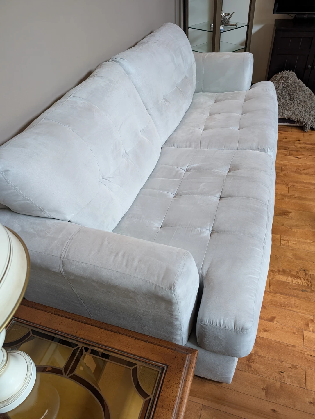 Teal sofa gently used - photo 5