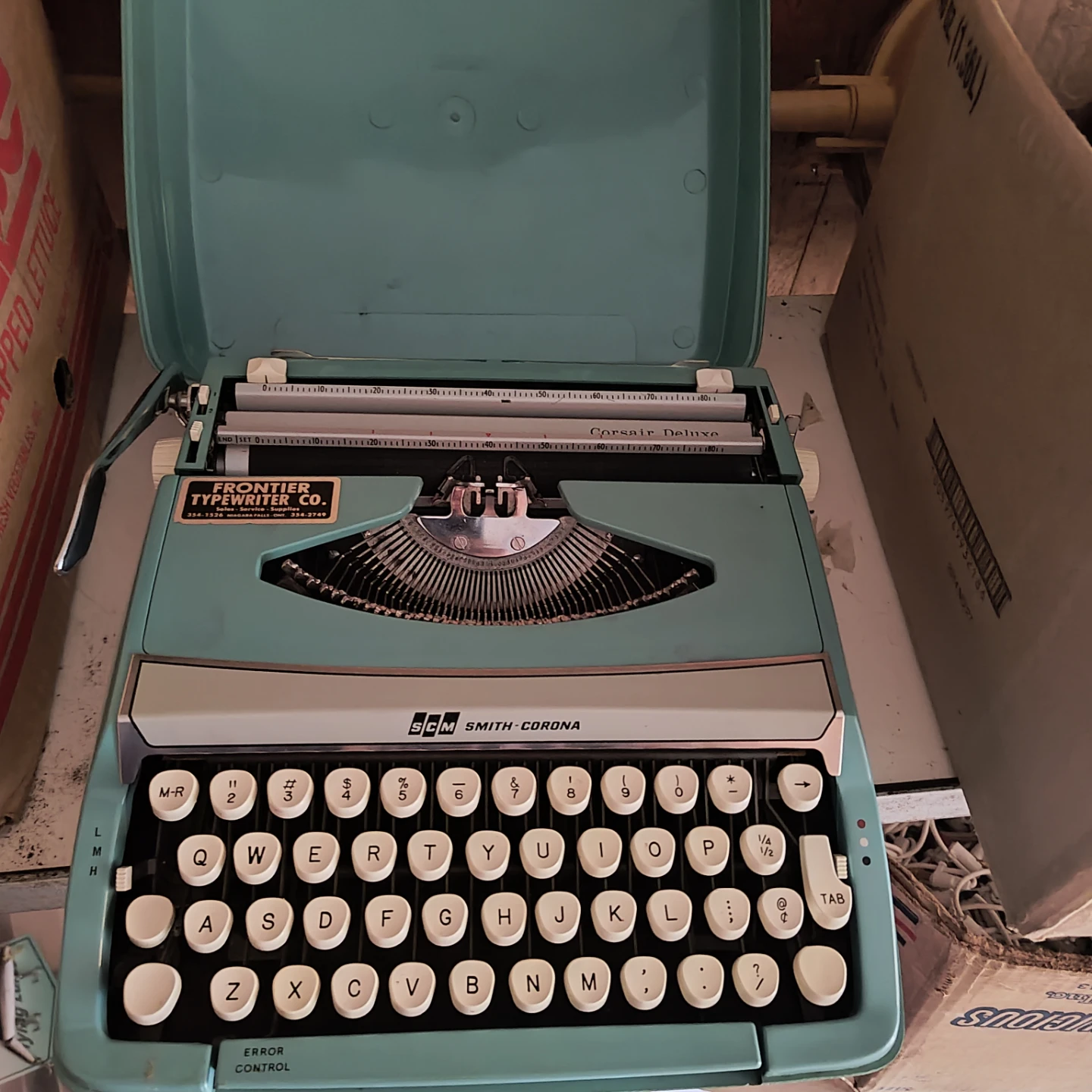 Smith-Corona Classic Deluxe Typewriter - Teal