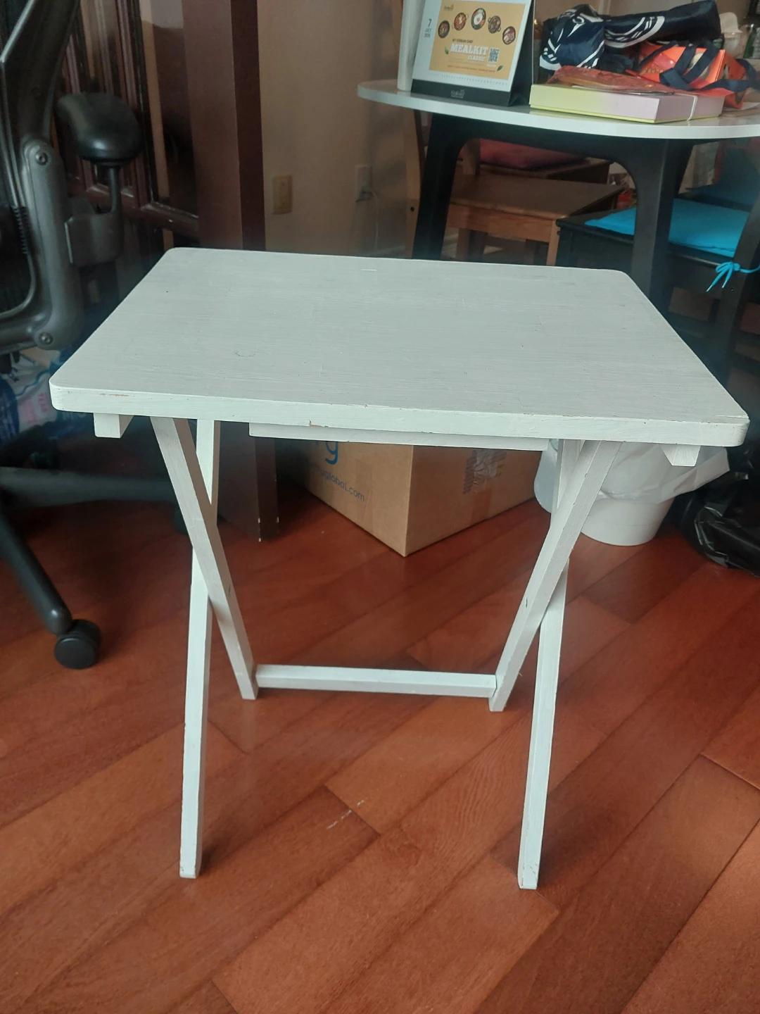 White TV Tray Table