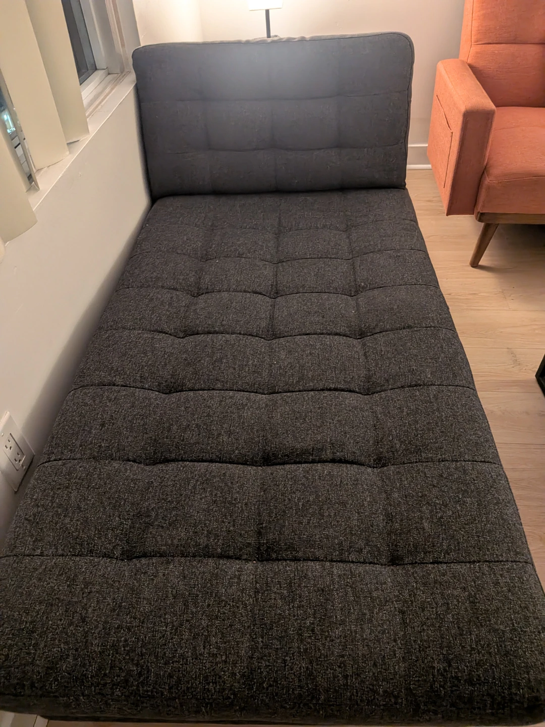 Dark Grey Chaise Lounge - photo 2