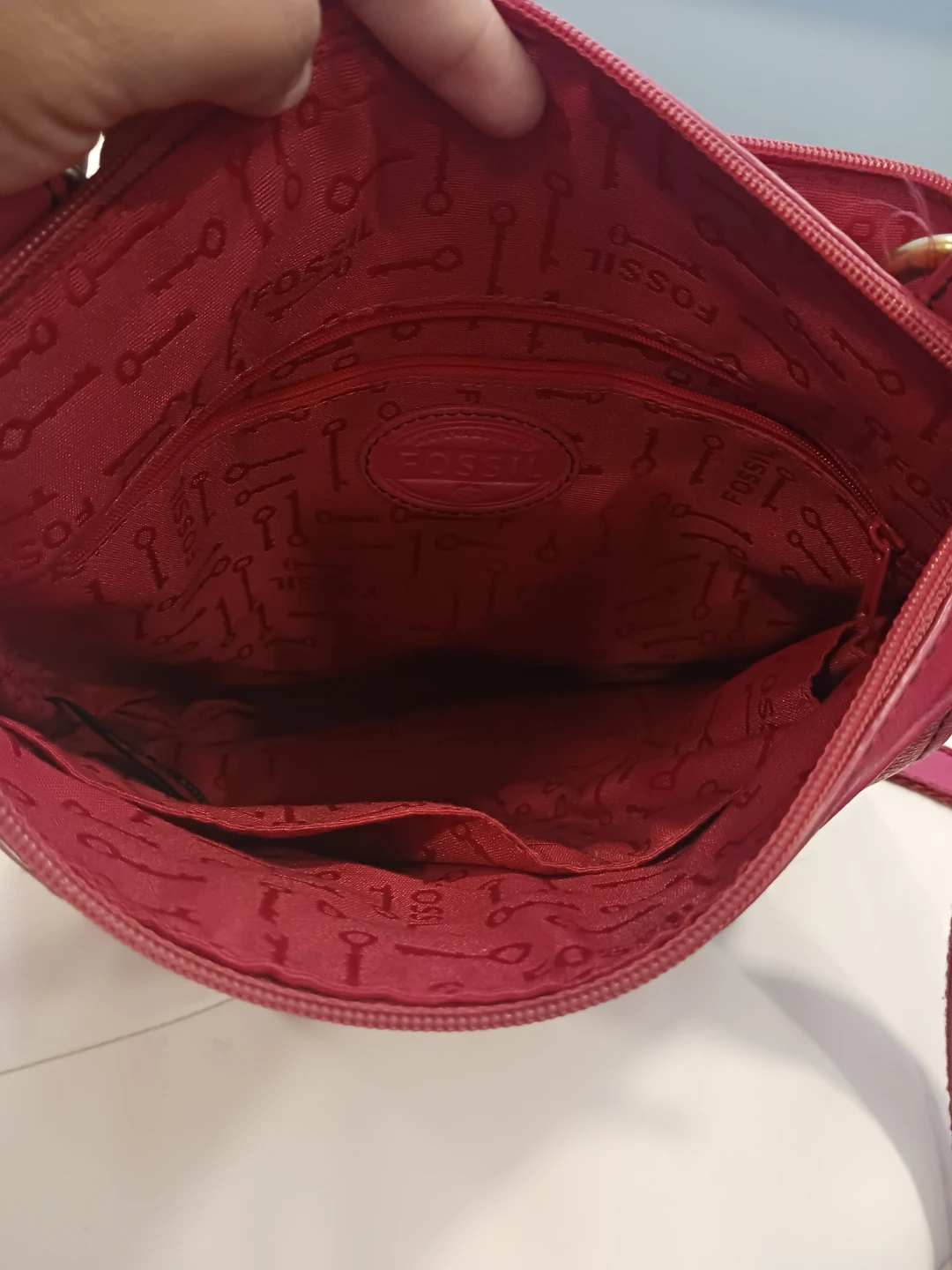 FOSSIL Pink Leather Crossbody Bag - photo 2