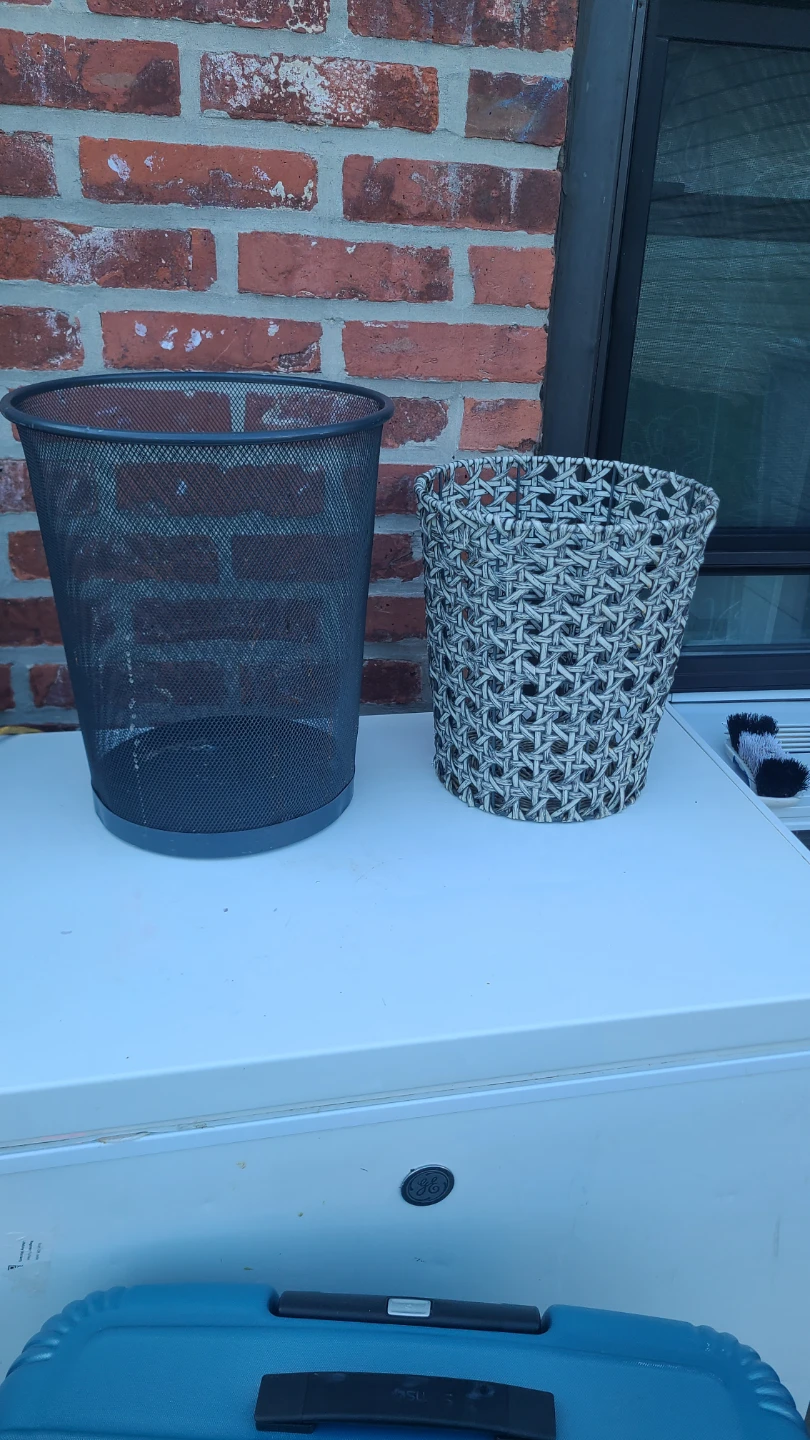 Mesh and Woven Trash Cans