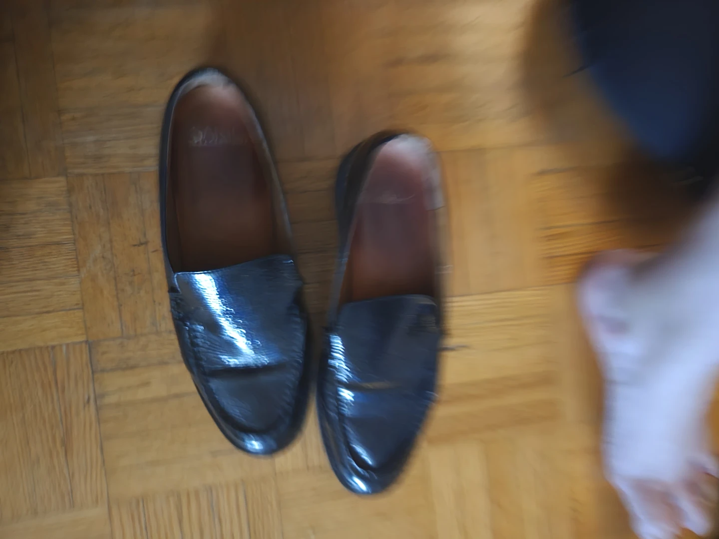 Men's Black Patent Leather Loafers