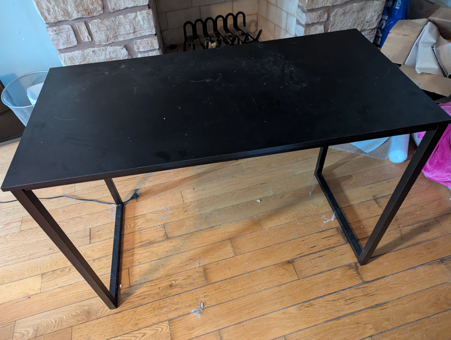 Black Metal Frame Desk 40 inches