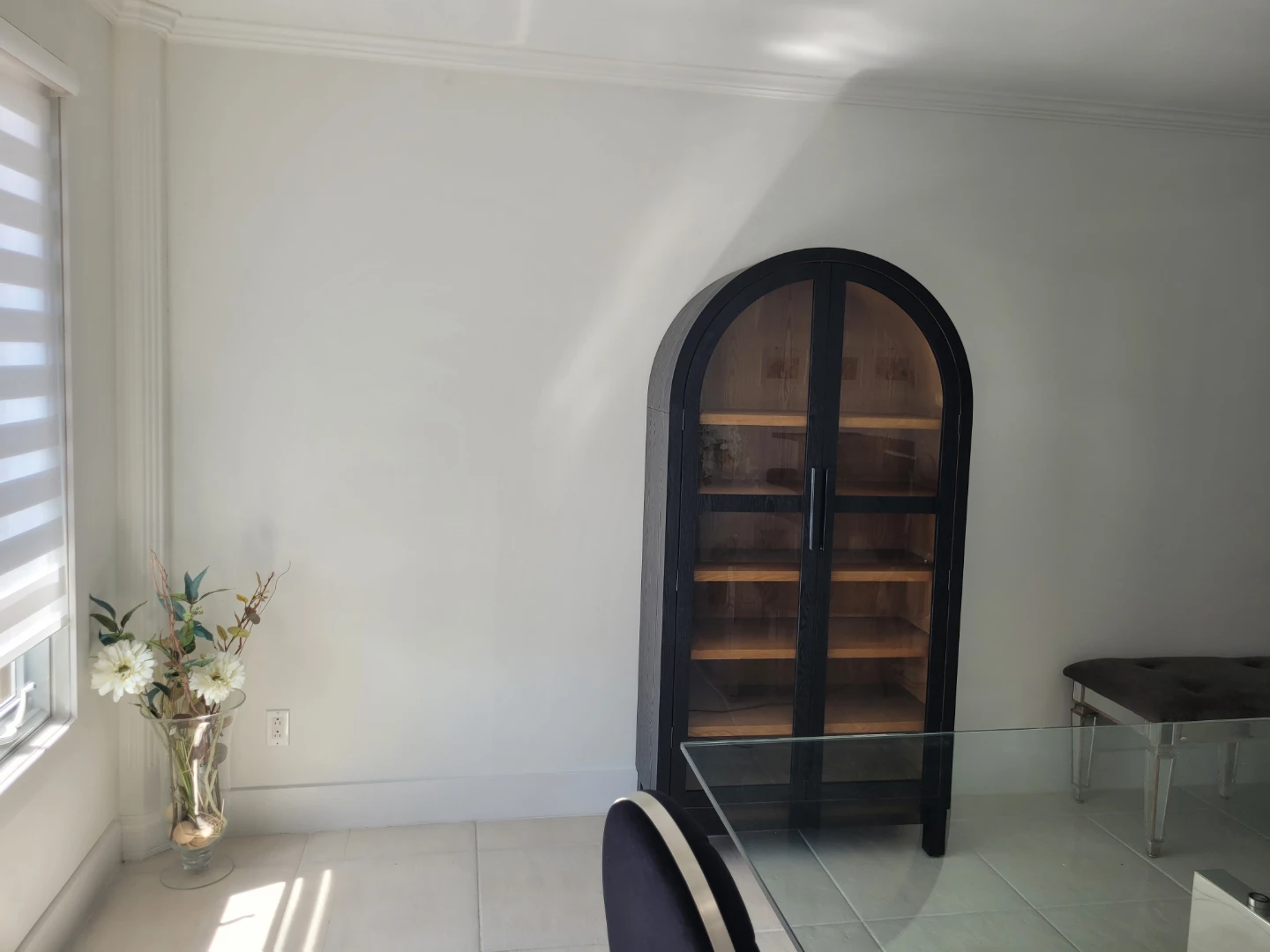Black Arch Display Cabinet