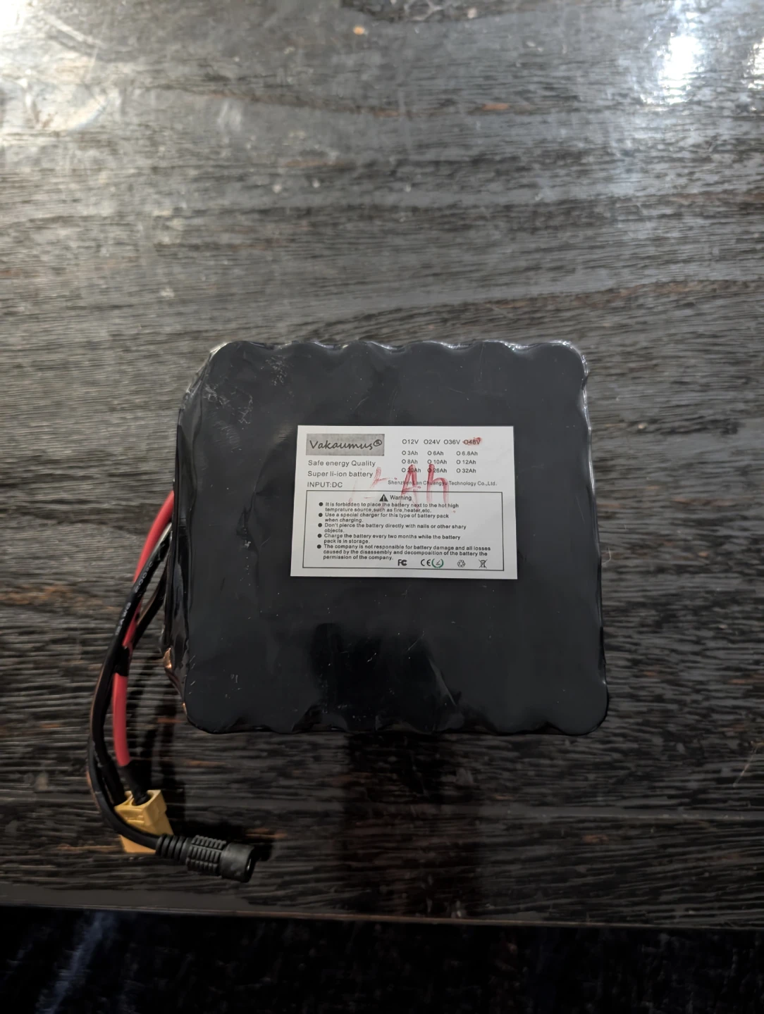 Vakuumus Super Li-ion Battery Pack