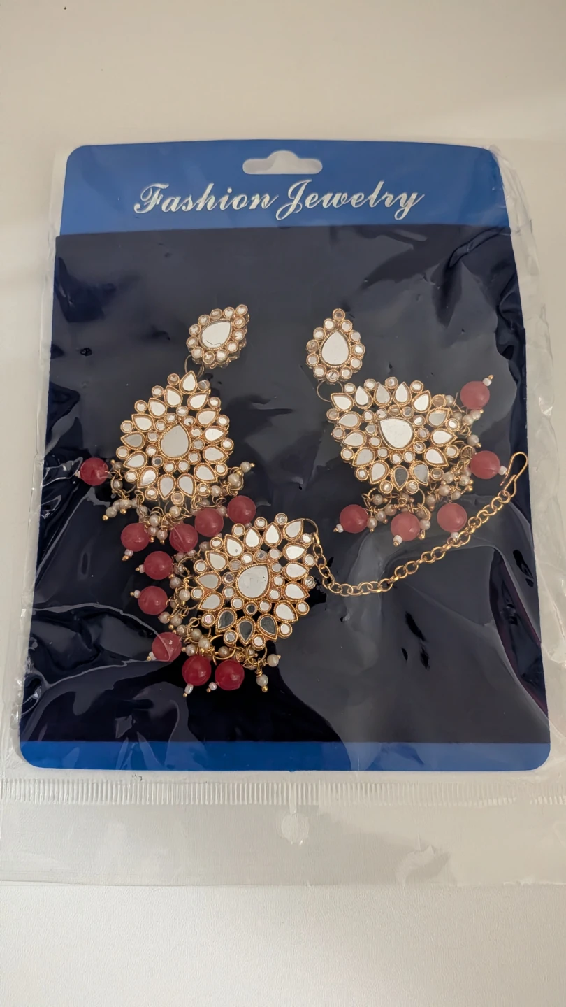 Fashion Jewelry Earrings with Red Beads - photo 2