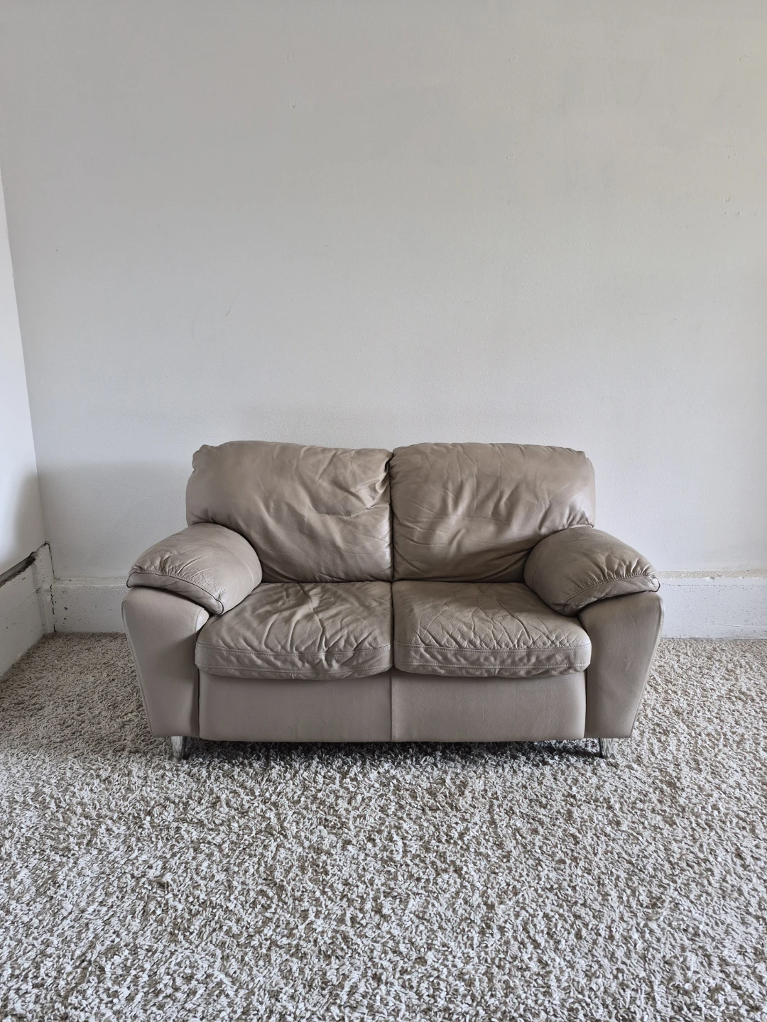 Real Genuine Leather Palliser 2 Seater Loveseat Sofa Couch