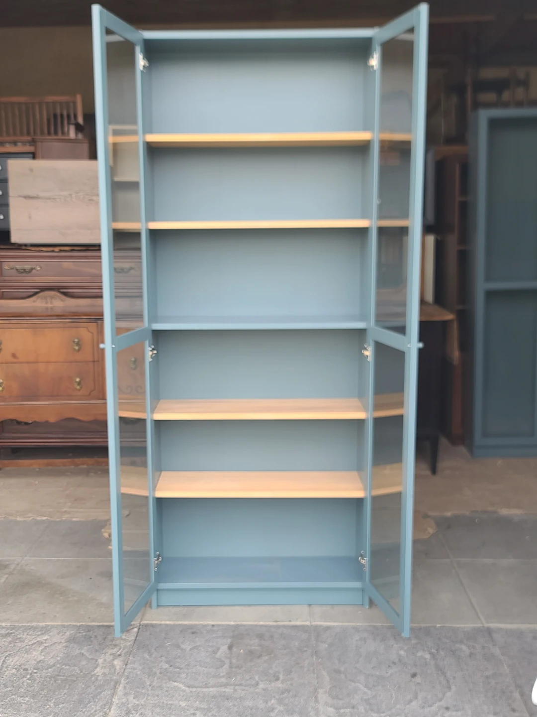 IKEA Billy Bookcase with Oxberg Glass Doors - photo 3