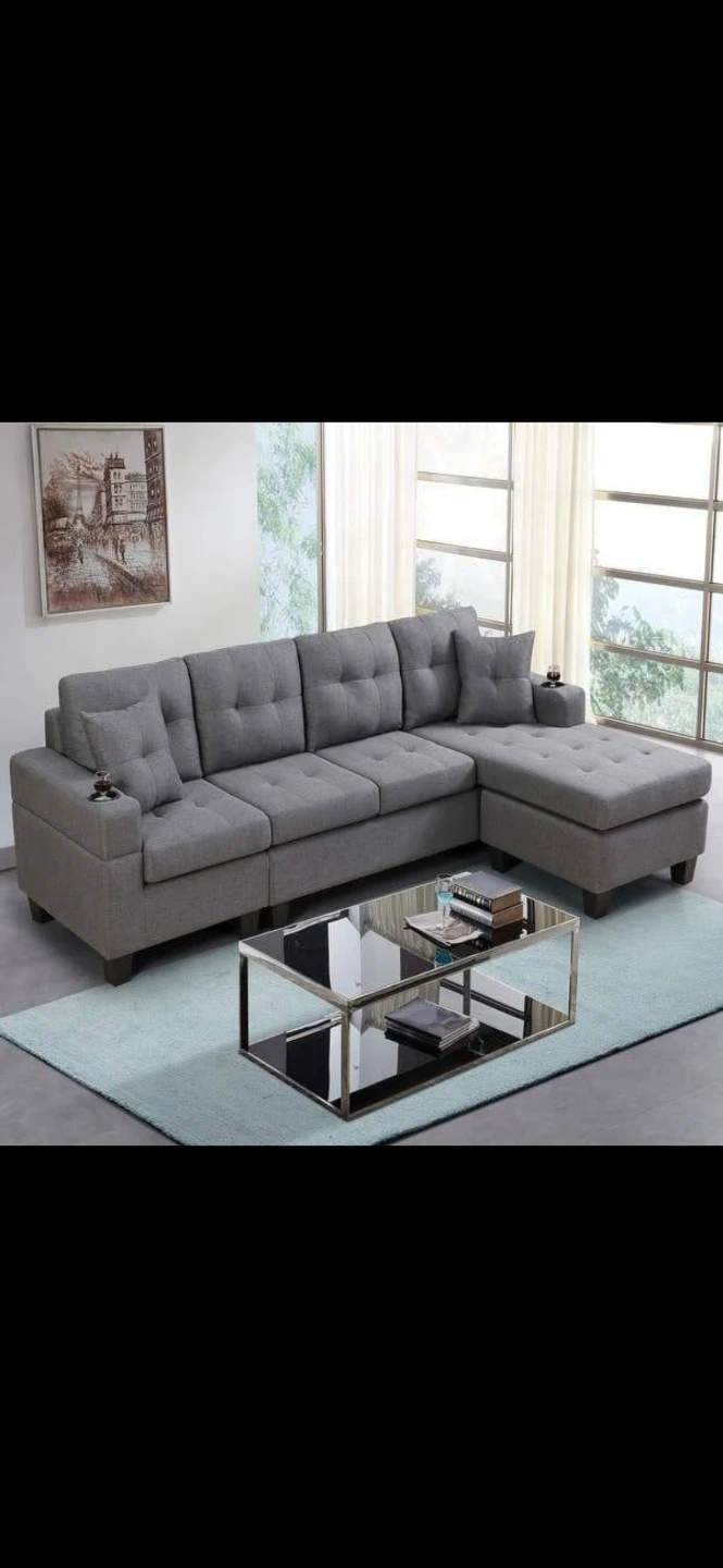 Grey Sectional Sofa-new - photo 2