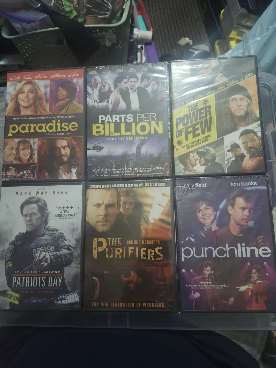 6 DVD Movies Bundle: Paradise, Parts Per Billion, Power of Few,