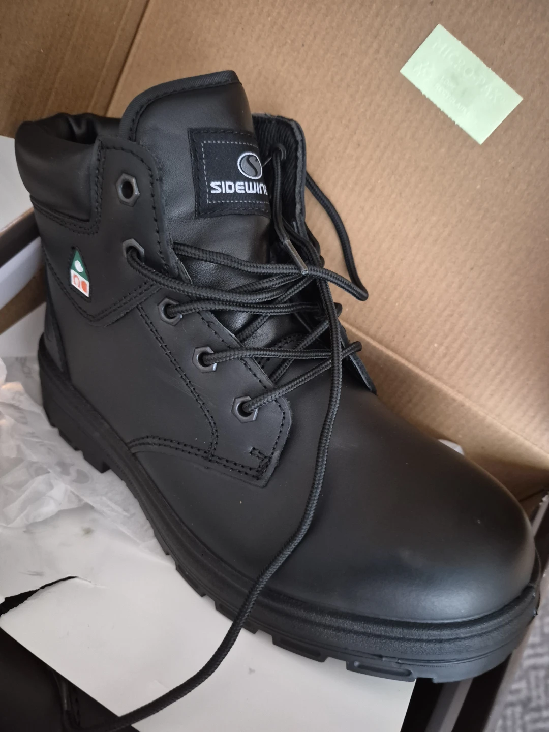 Sidewinder Black Work Boots