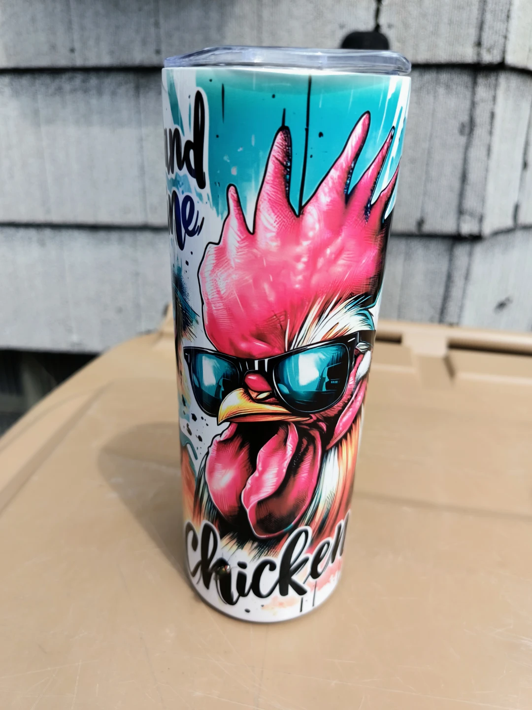 Rooster Chicken Tumbler 8 1/4 tall - photo 3