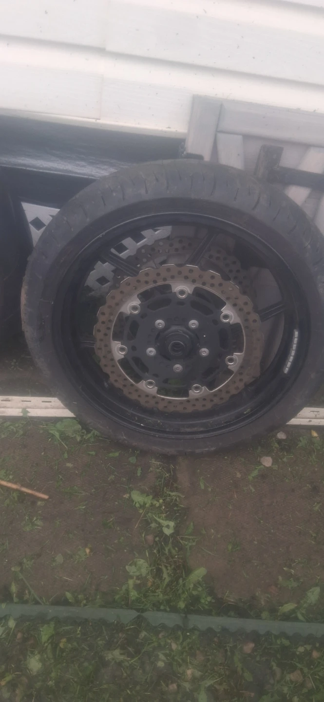 Motorcycle Wheel with Tire and Sprocket - photo 5
