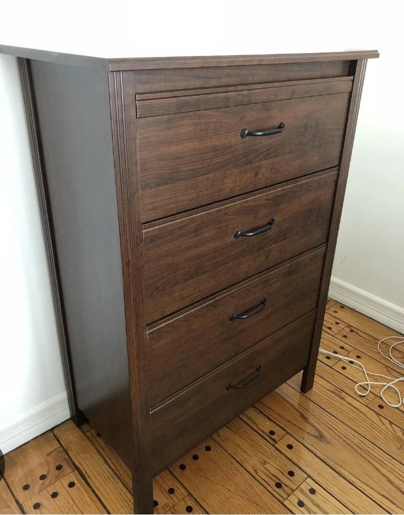 Dark Brown 4-Drawer Dresser - photo 3