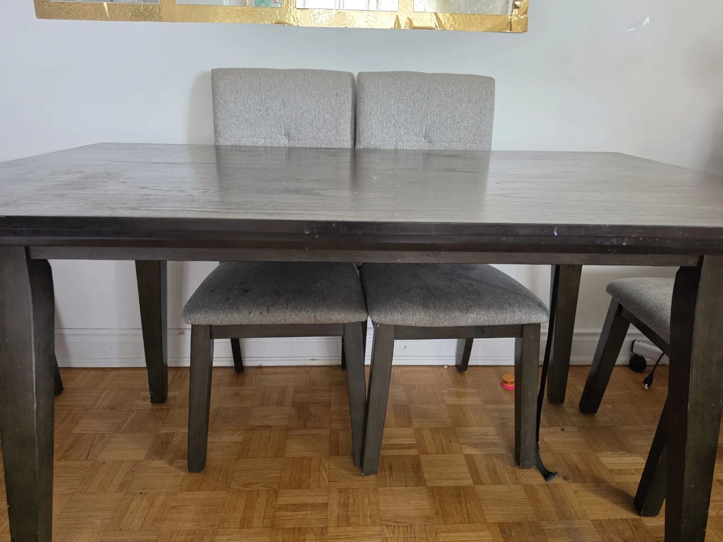 Dark Wood Dining Table