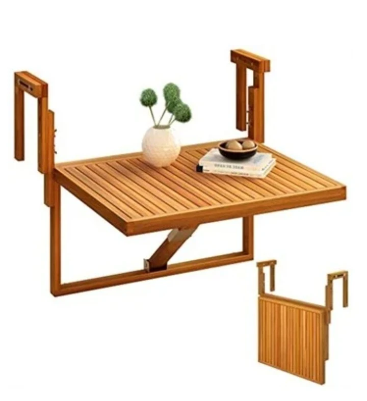 Wooden Balcony Hanging Table