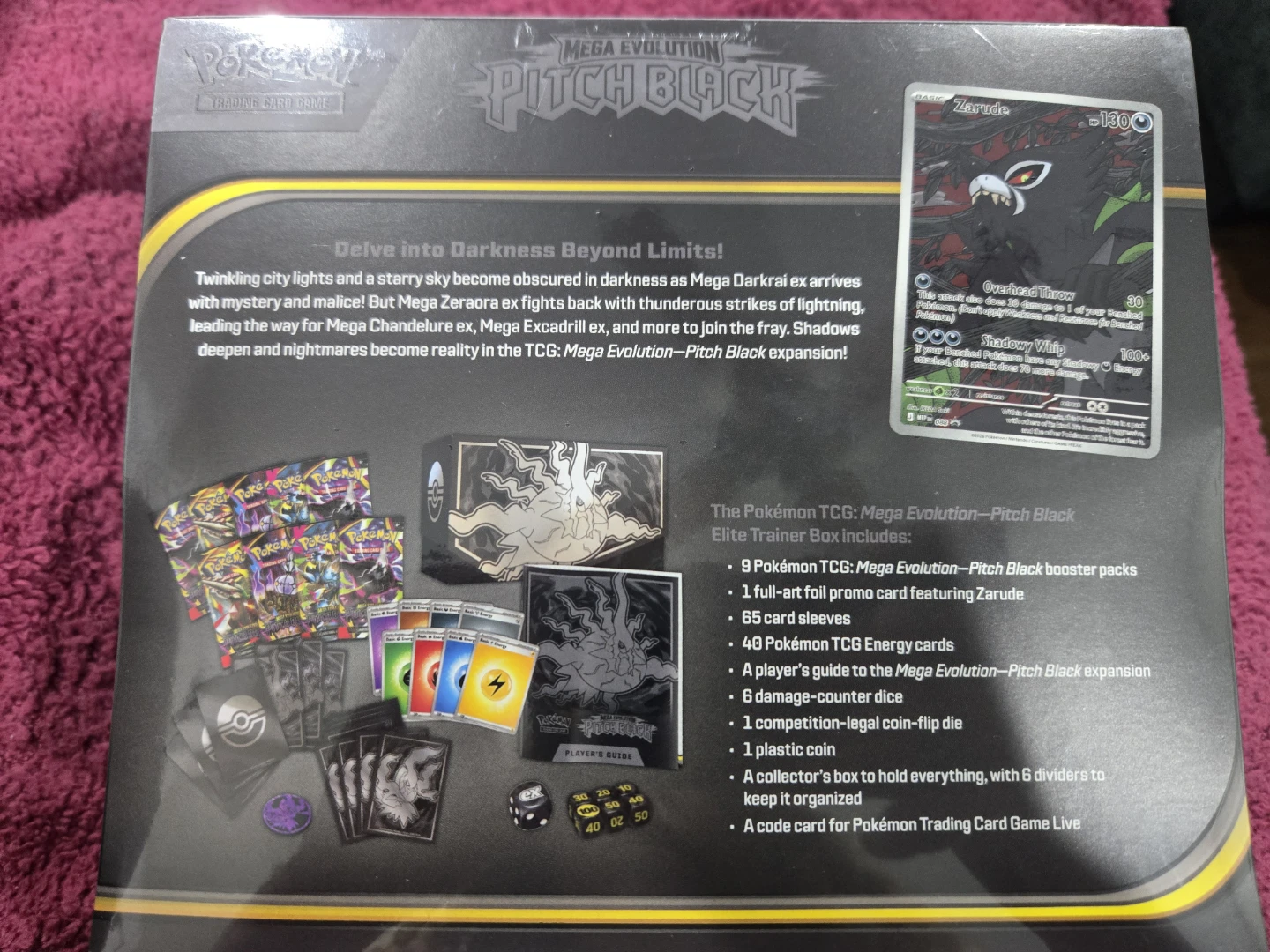 Pokemon Mega Evolution Pitch Black Elite Trainer Box - photo 2