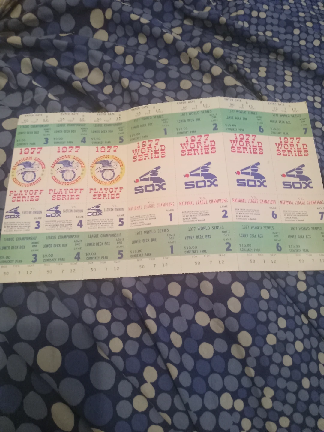 1977 World Series & League Championship Tickets