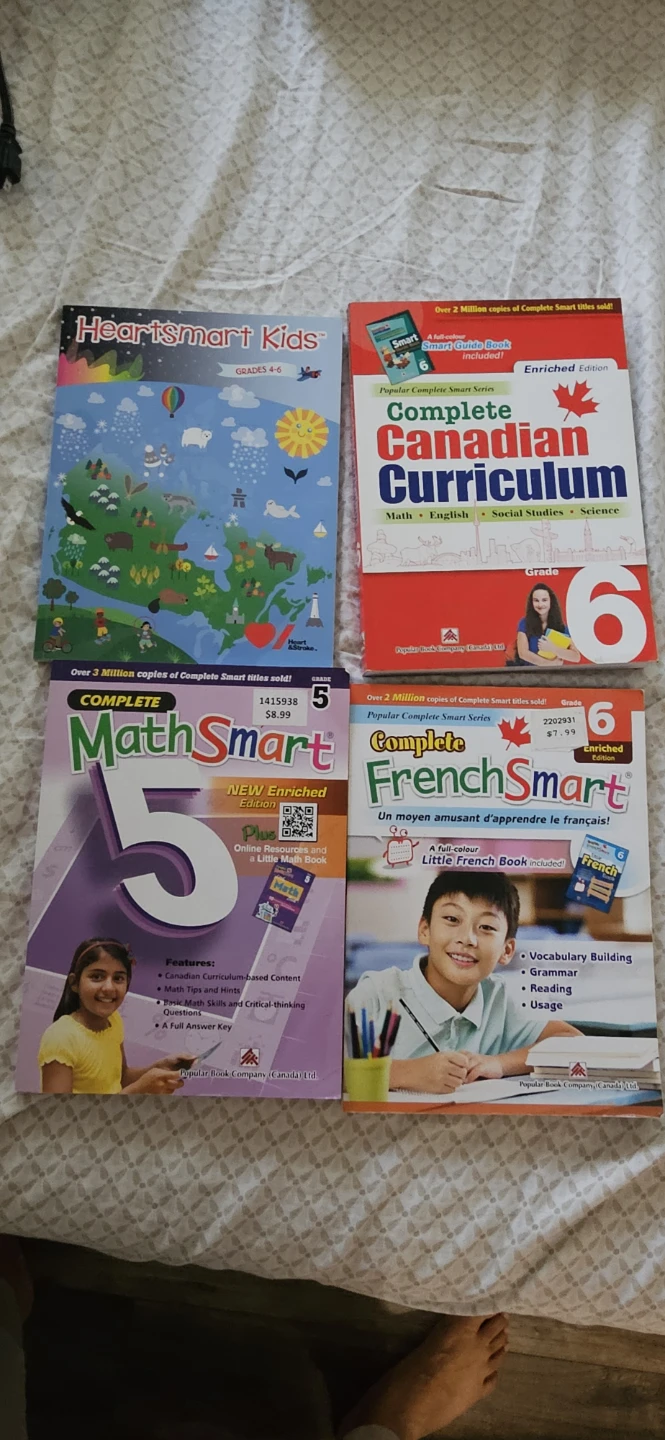 Complete Canadian Curriculum & FrenchSmart Books Grade 5 & 6