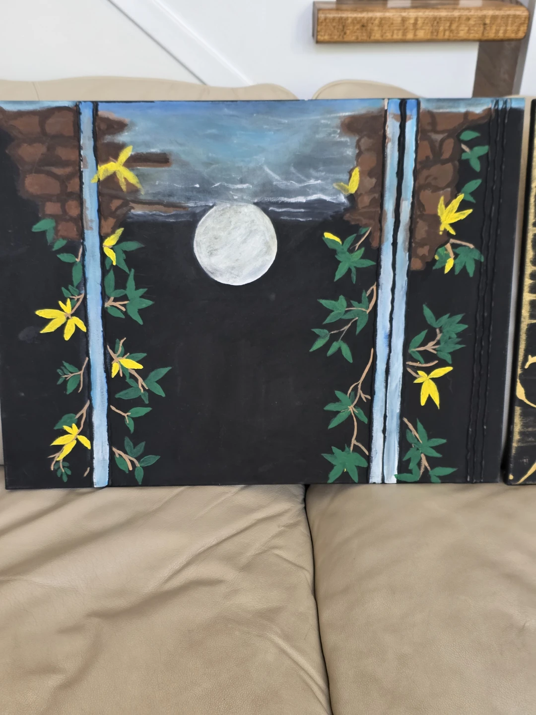 Set of 2 Abstract Wall Art Canvases - photo 2