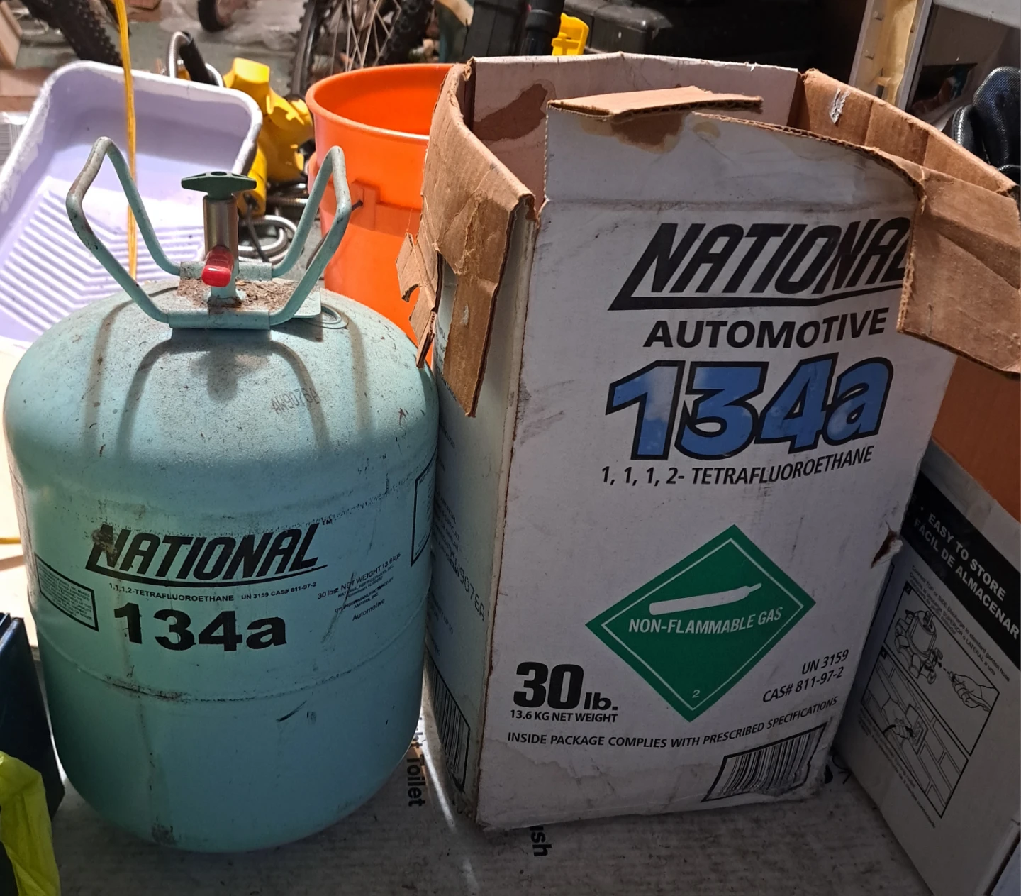 National Automotive 134a Refrigerant 30lb Tank