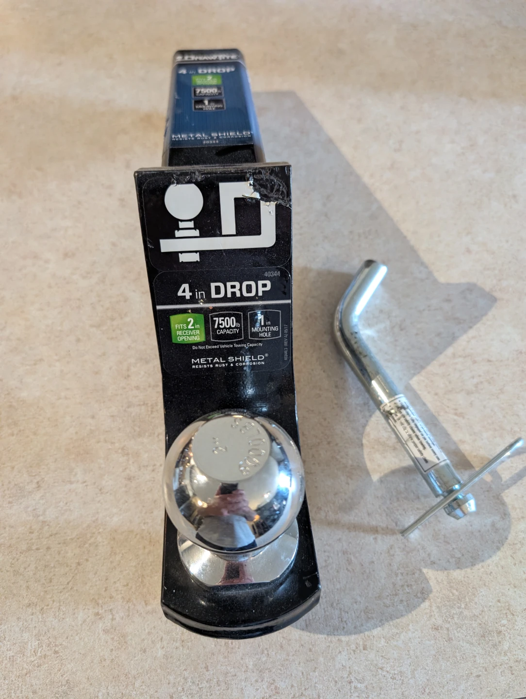4 inch drop hitch ball mount - photo 3