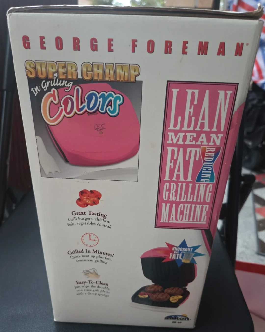 Signed George Foreman Super Champ Grilling Colors. - photo 3