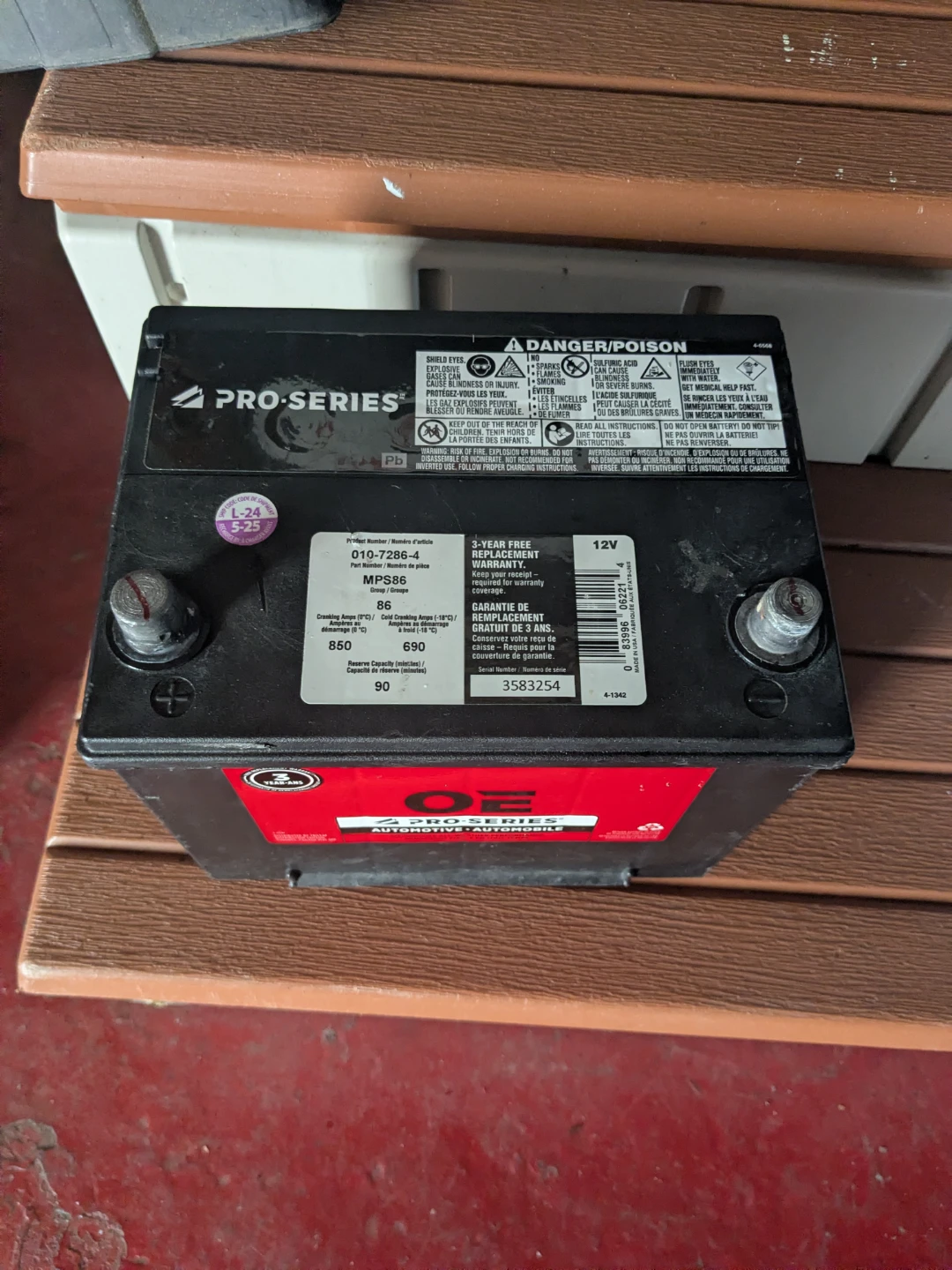 PRO-SERIES Automotive Battery 010-7286-4 - photo 3