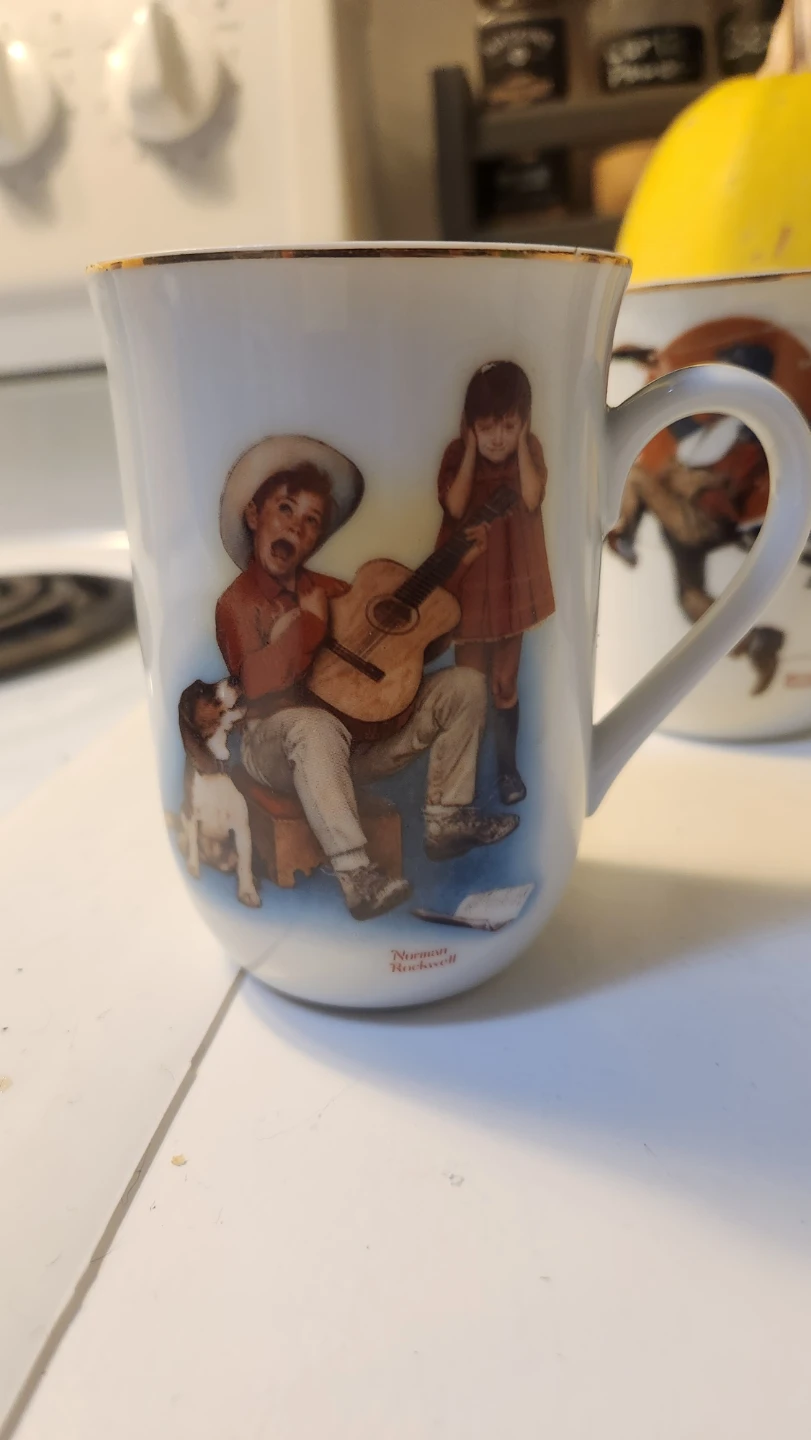 Norman Rockwell Ceramic Mugs 1981 (Set of 6) - photo 4