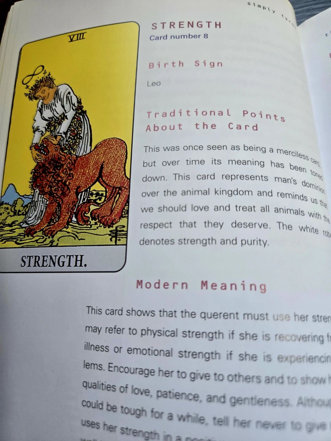 'Simply Tarot' Book - photo 4