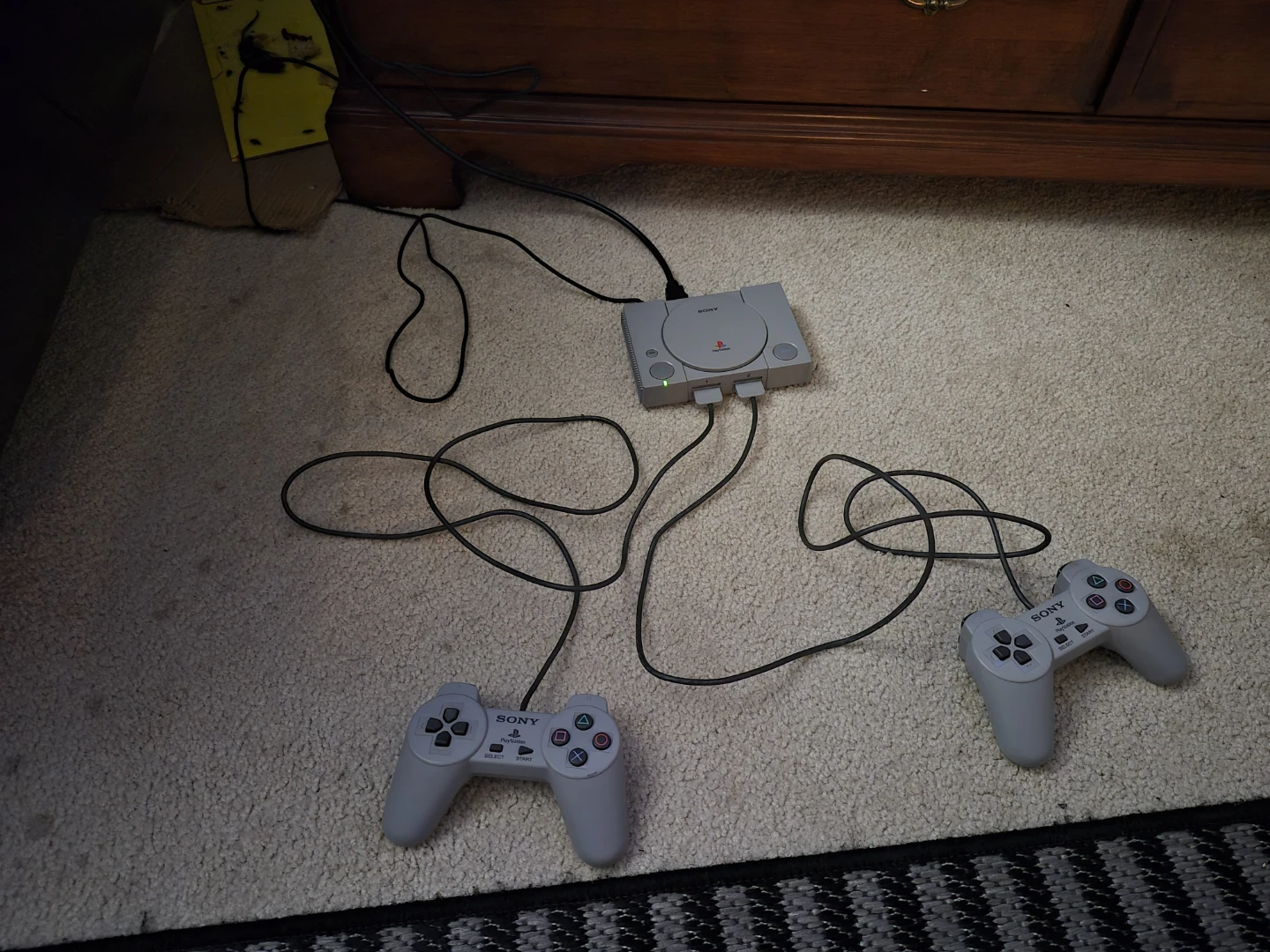 Sony PlayStation 1 Console with Two Controllers - photo 2
