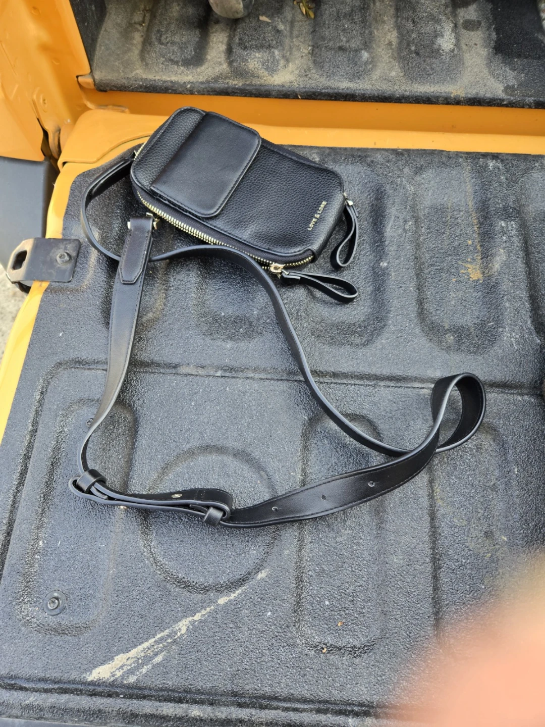 LOVE & LORE Black Crossbody Phone Bag