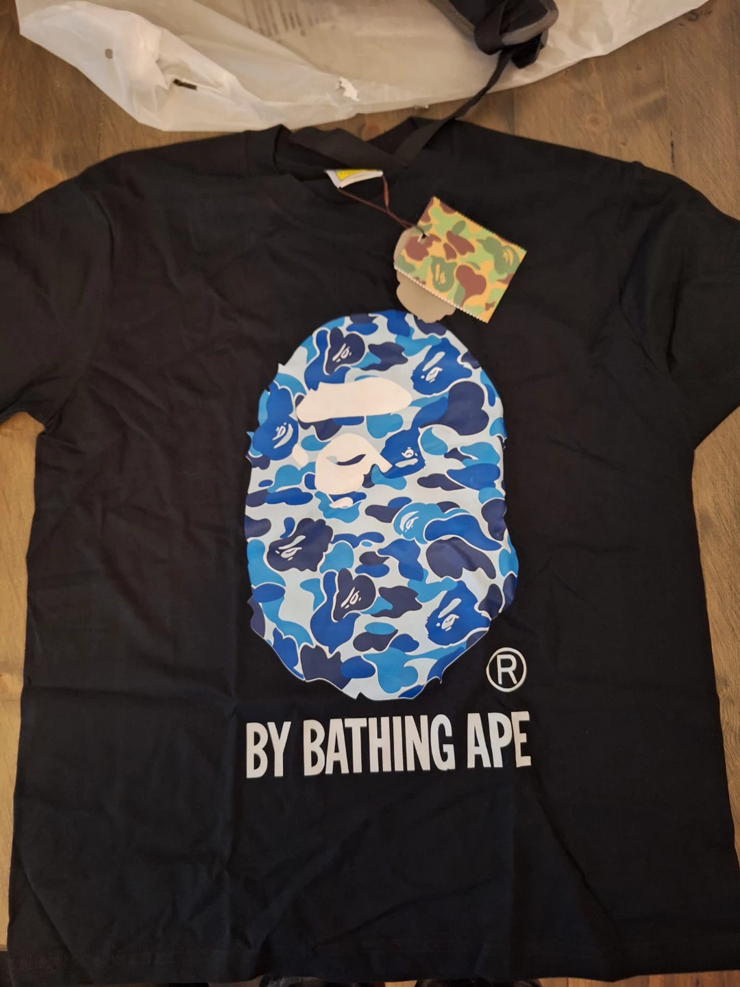 A Bathing Ape BAPE Camo Shark T-Shirt - Size M - photo 3