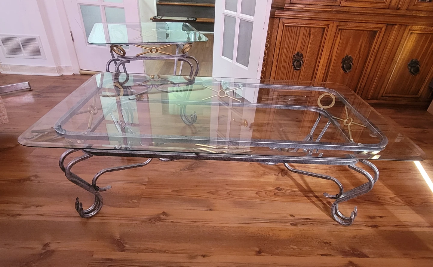 Glass Top Coffee Table and End Table Set - photo 2