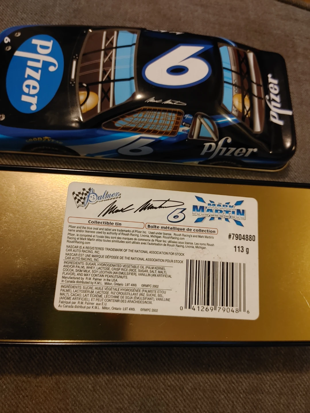 Pfizer NASCAR Collectible Tin - photo 3