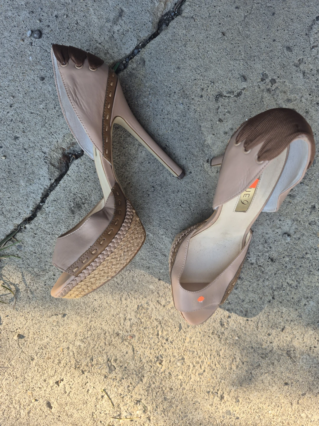 Boutique 9 Nude & Brown Strappy Heels - photo 2