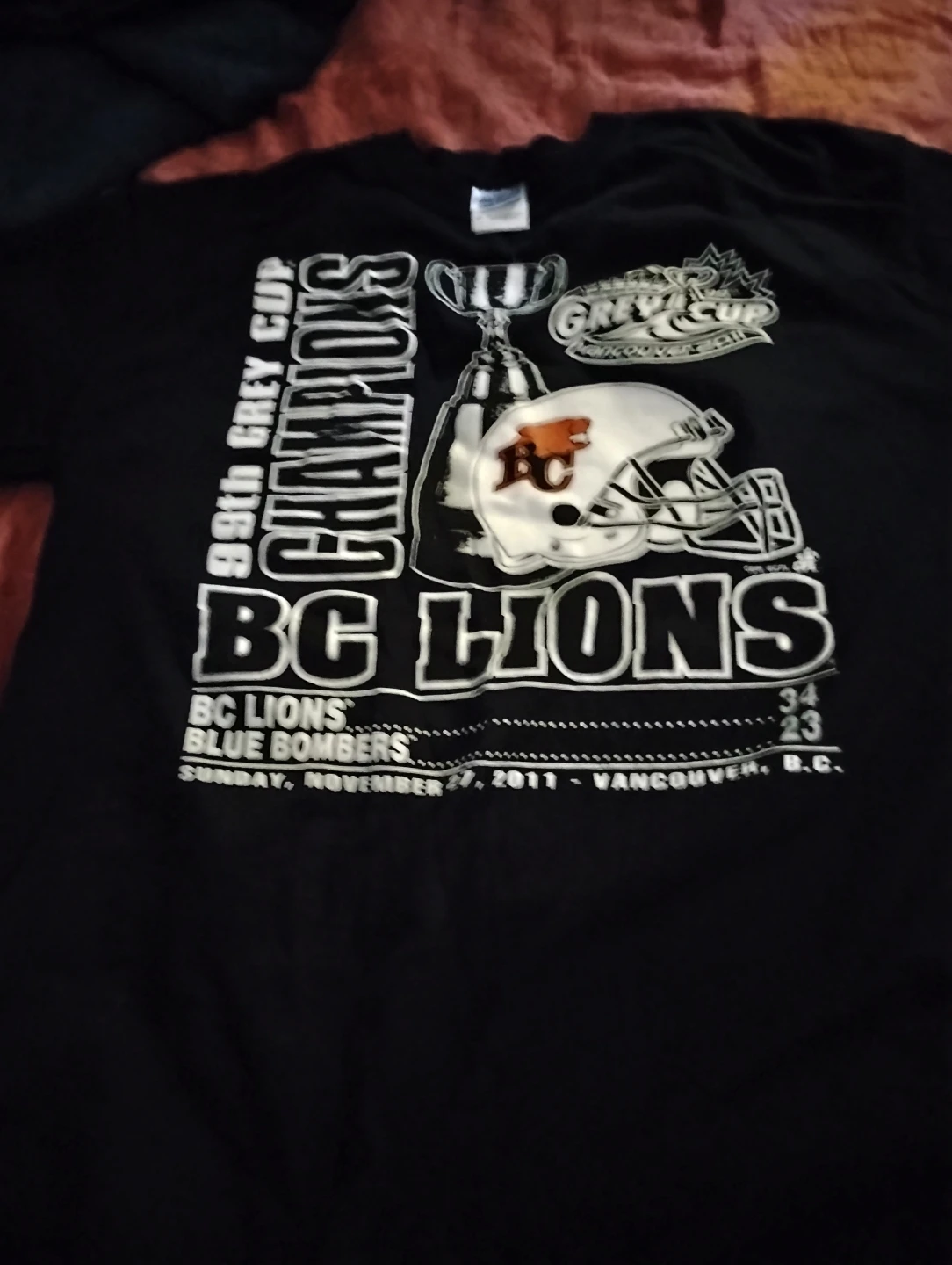 BC Lions 99th Grey Cup Champions T-Shirt