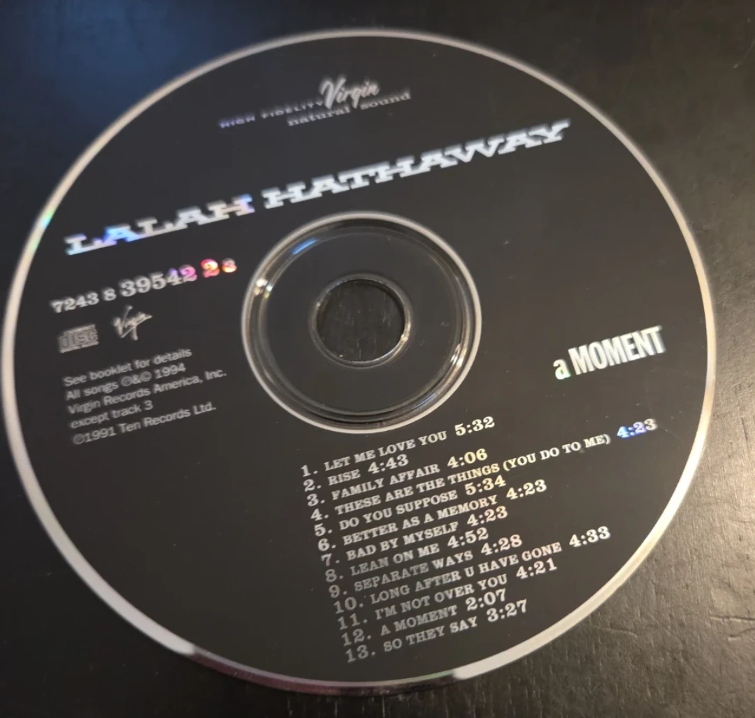Lalah Hathaway A Moment CD Only 1990s R&B Soul Music Album - photo 2