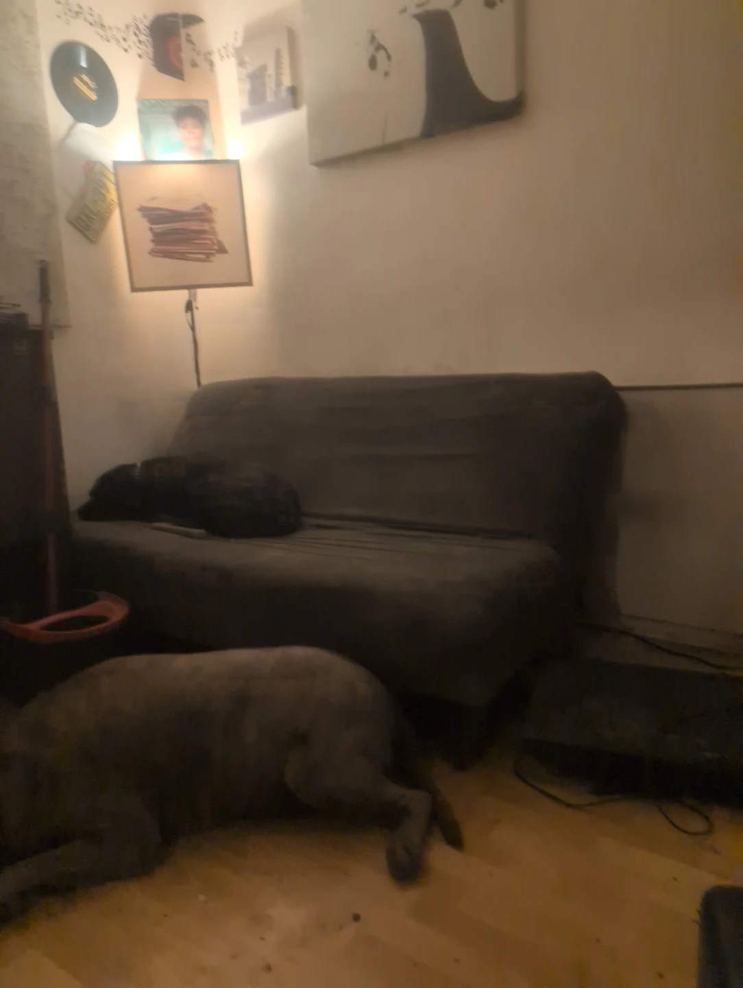 Grey Futon Sofa
