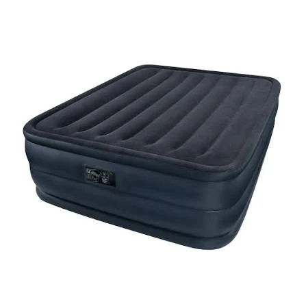 Queen raised air bed in built pump