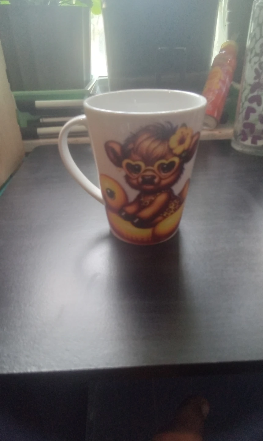 Ceramic Coffee Mug with Cute Deer Design