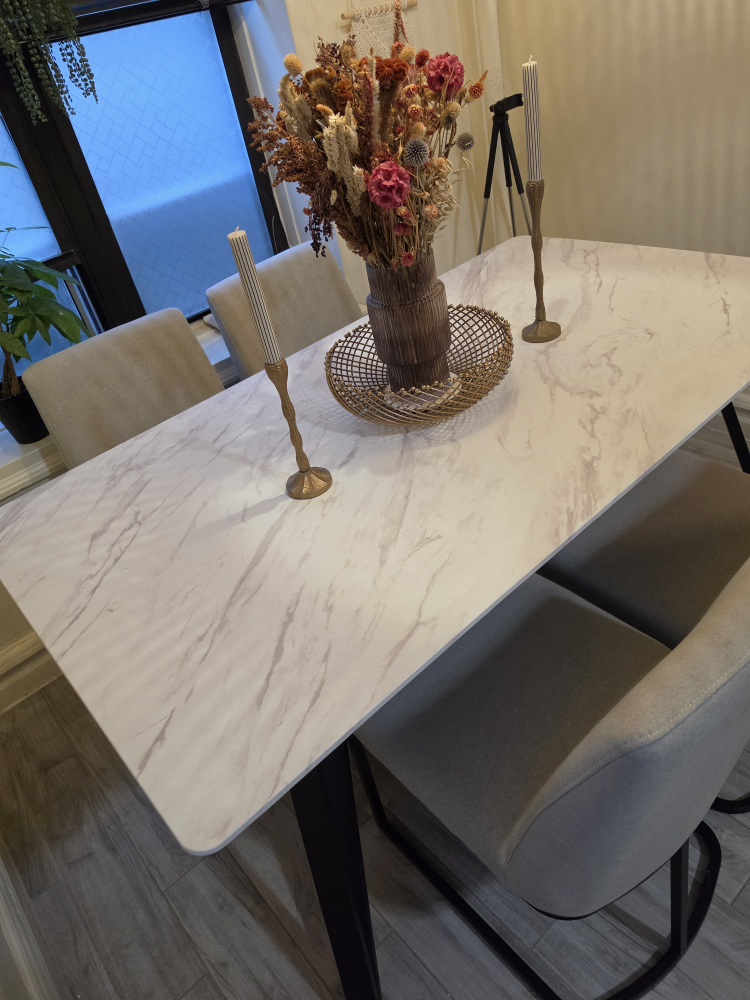 Raymour and Flanigan, Dining Table with Marble Top