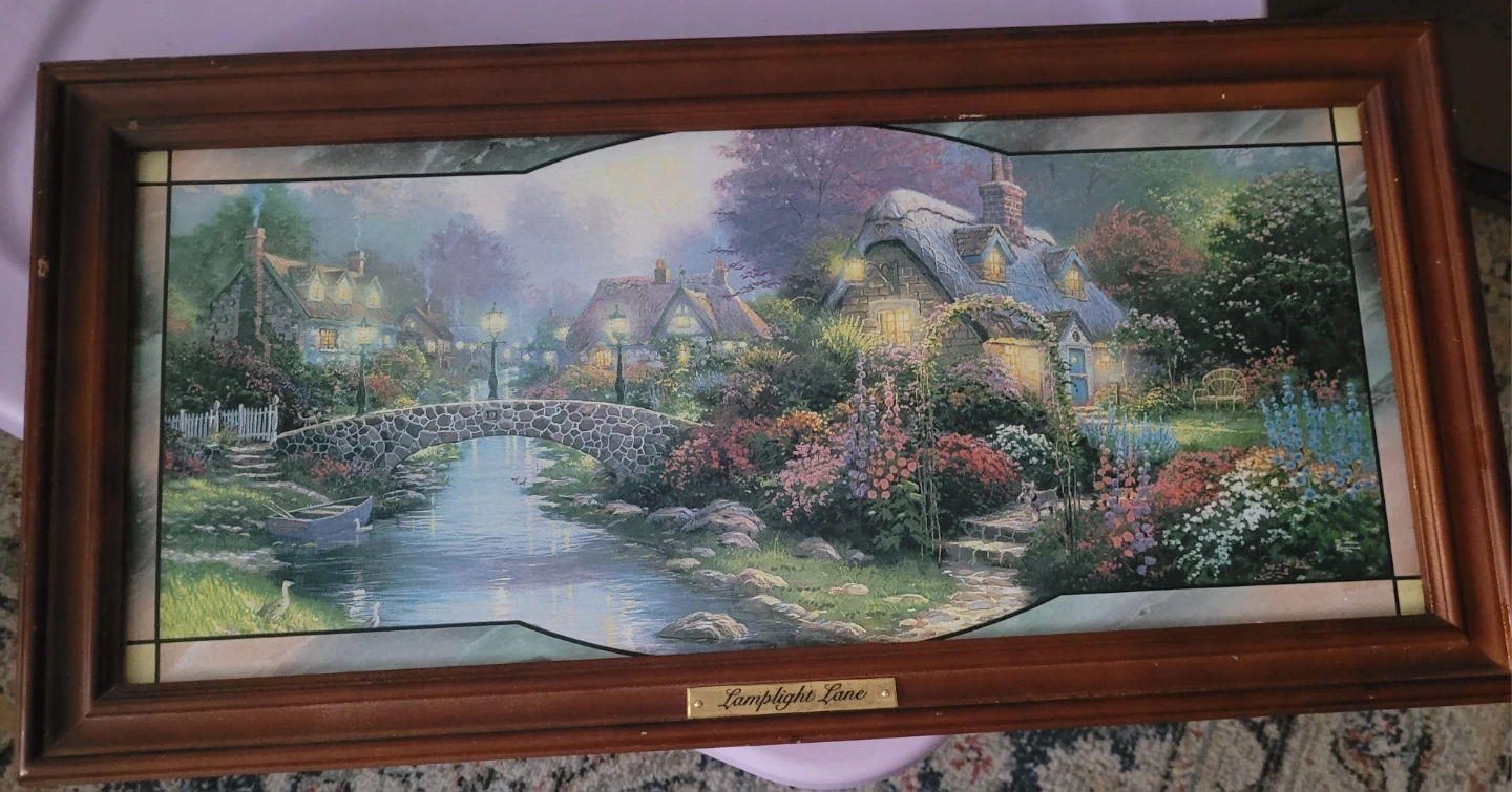 Lamplight Lane Framed Art Print